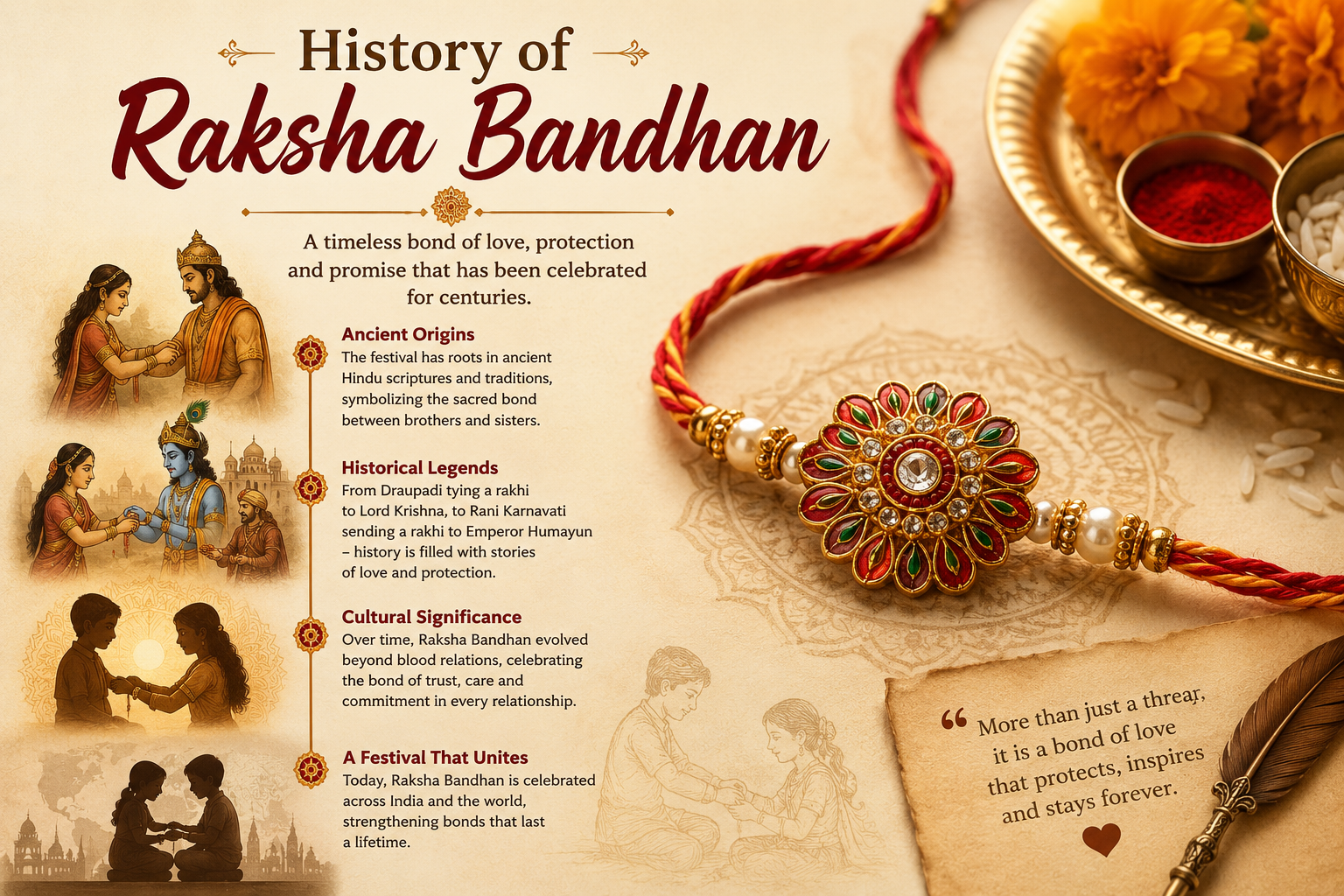 History of raksha bandhan