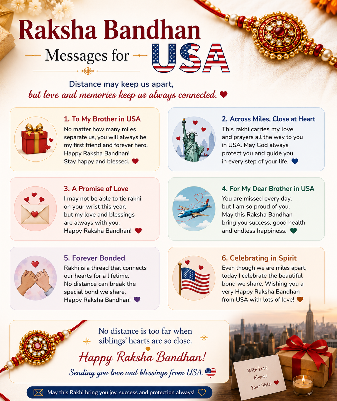 Raksha bandhan messages usa