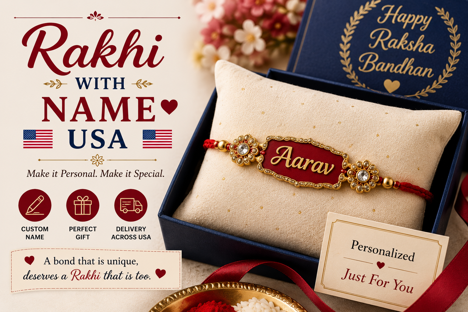 Rakhi with name usa