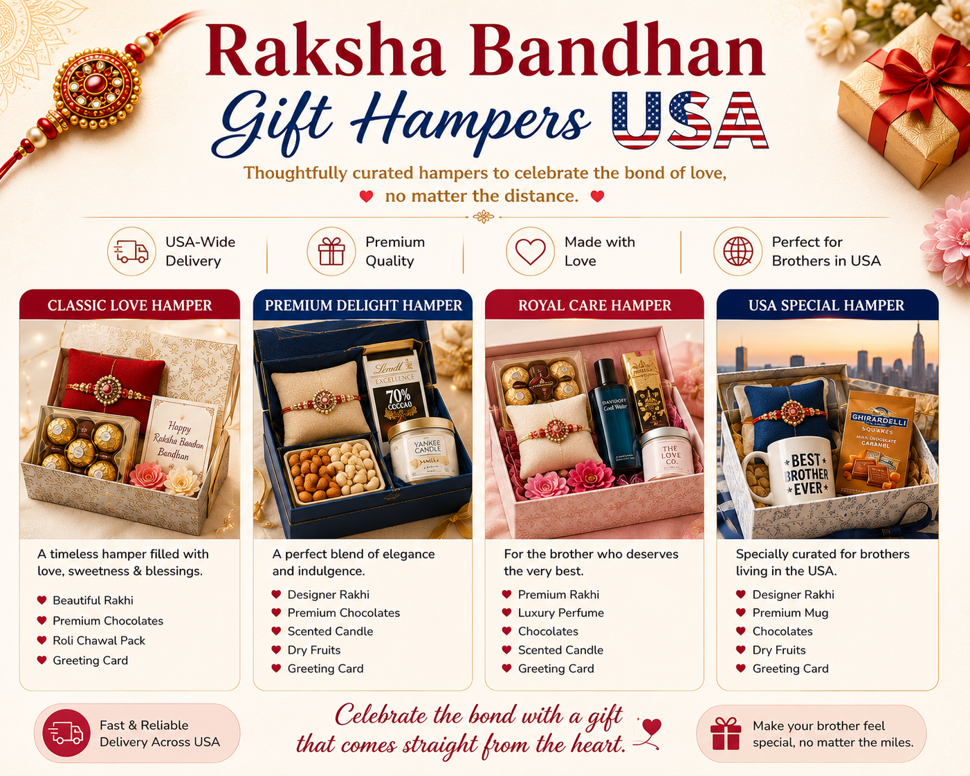 Raksha bandhan gift hampers usa