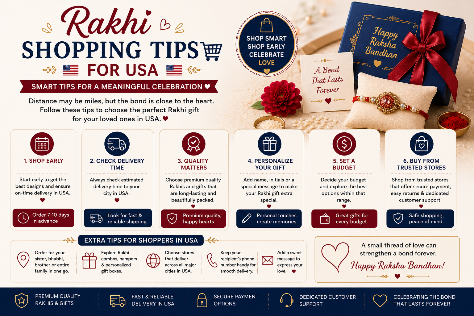 Rakhi shopping tips usa