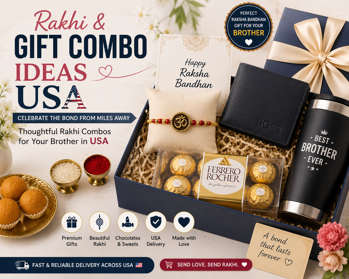 Rakhi and gift combo ideas usa