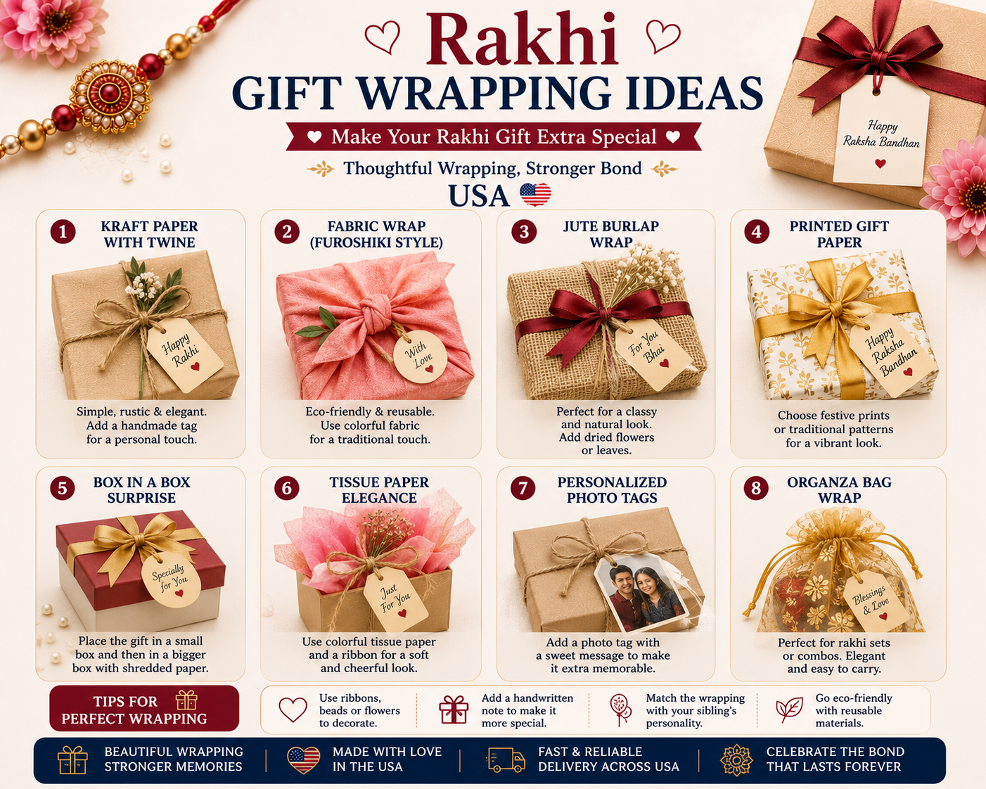 Rakhi gift wrapping ideas