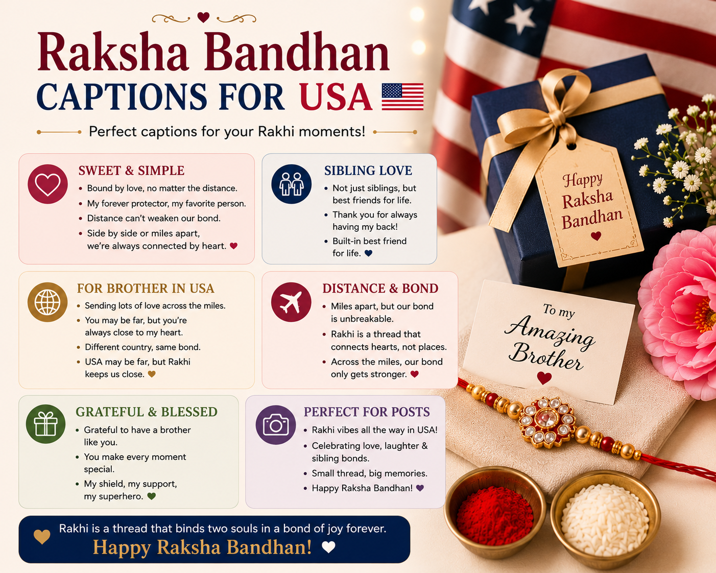 Raksha bandhan captions usa