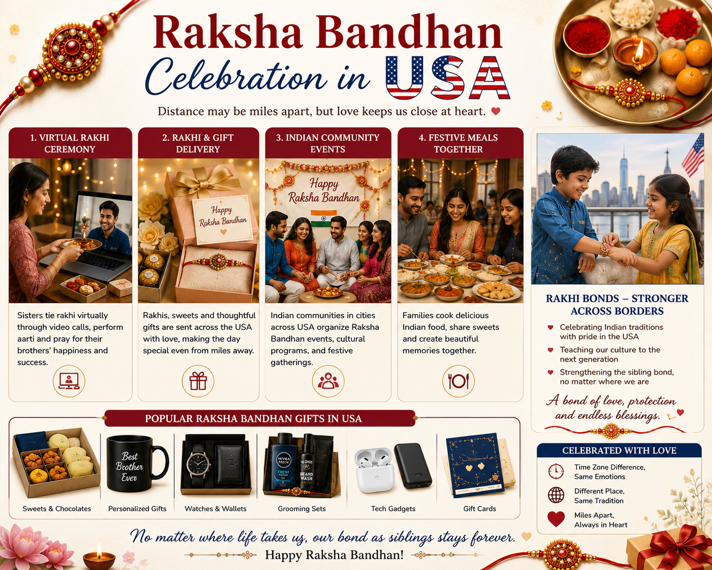 Raksha bandhan celebration in usa