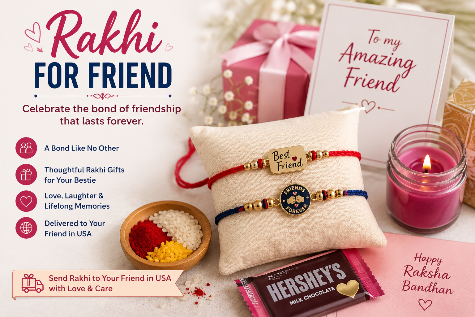 Rakhi for friends usa