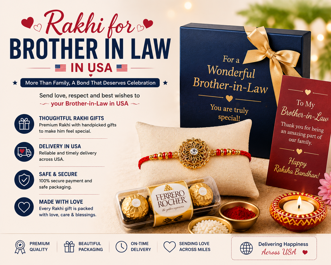 Rakhi for brother in law usa