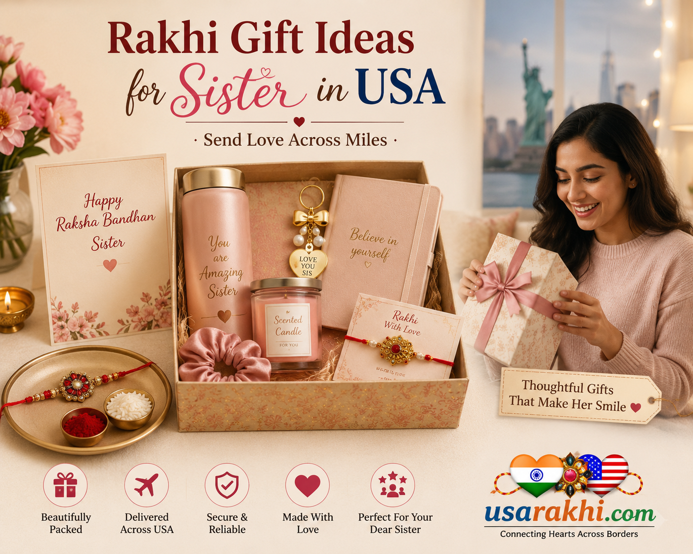Rakhi gift ideas for sister in usa