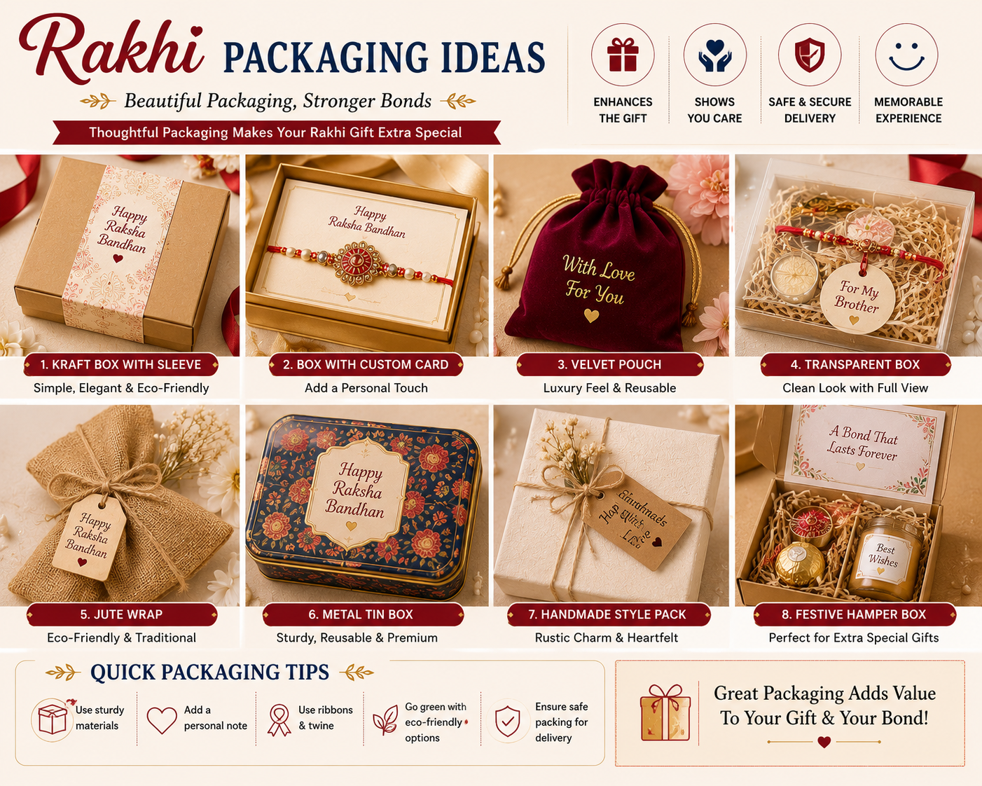 Rakhi packaging ideas