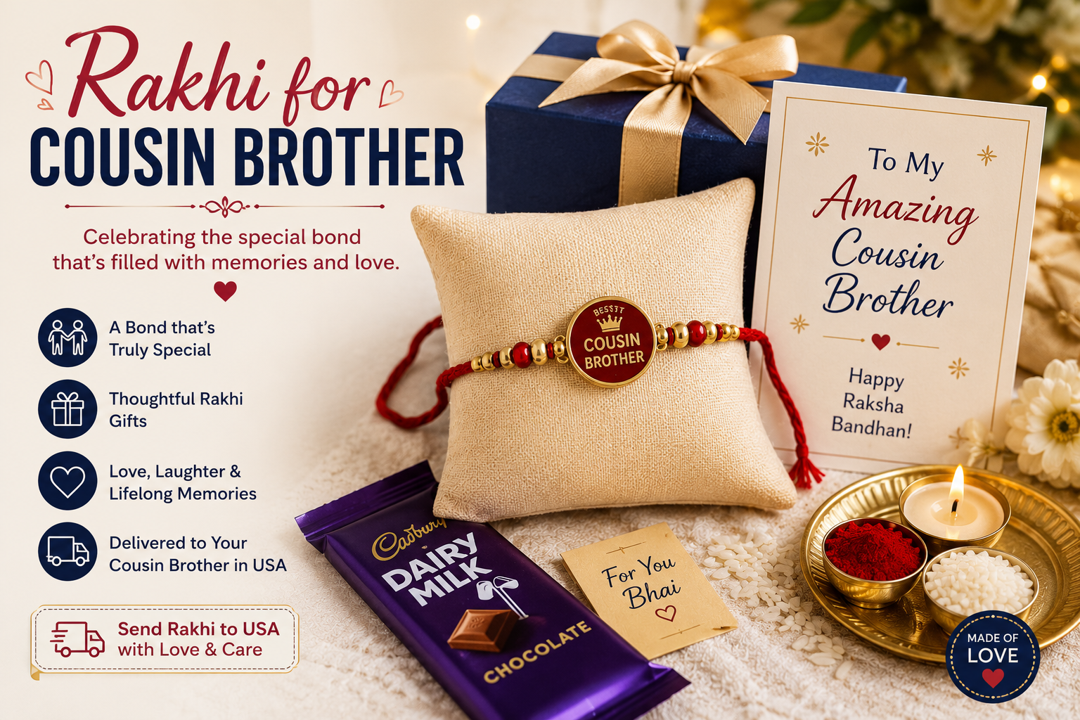 Rakhi for cousin brother usa