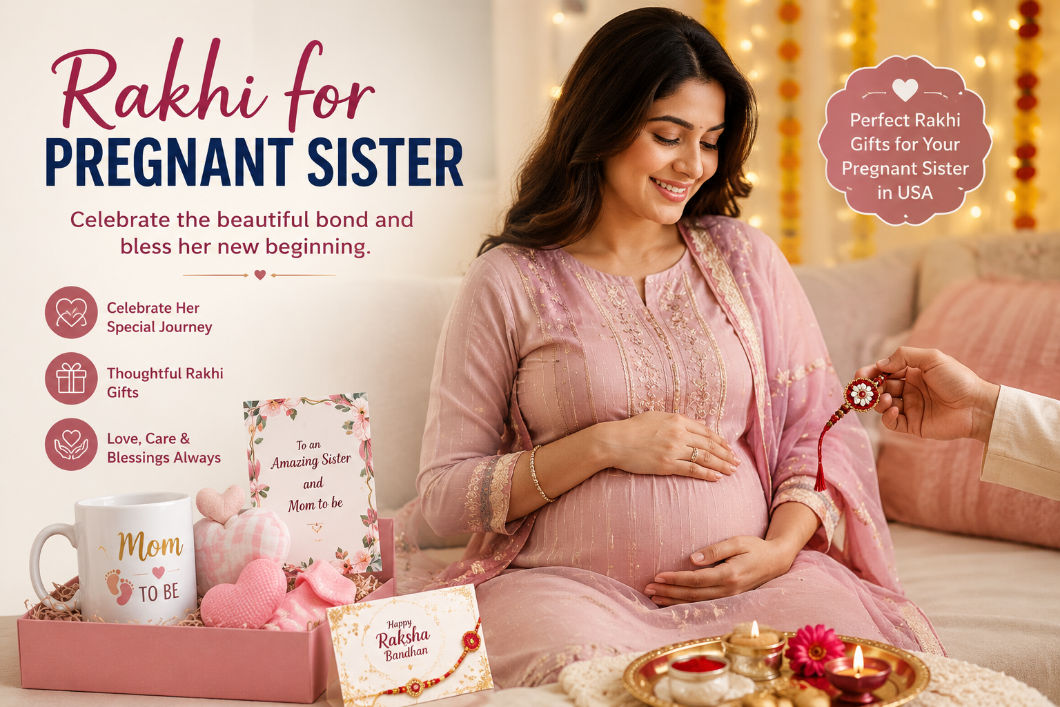 Rakhi for pregnant sister usa