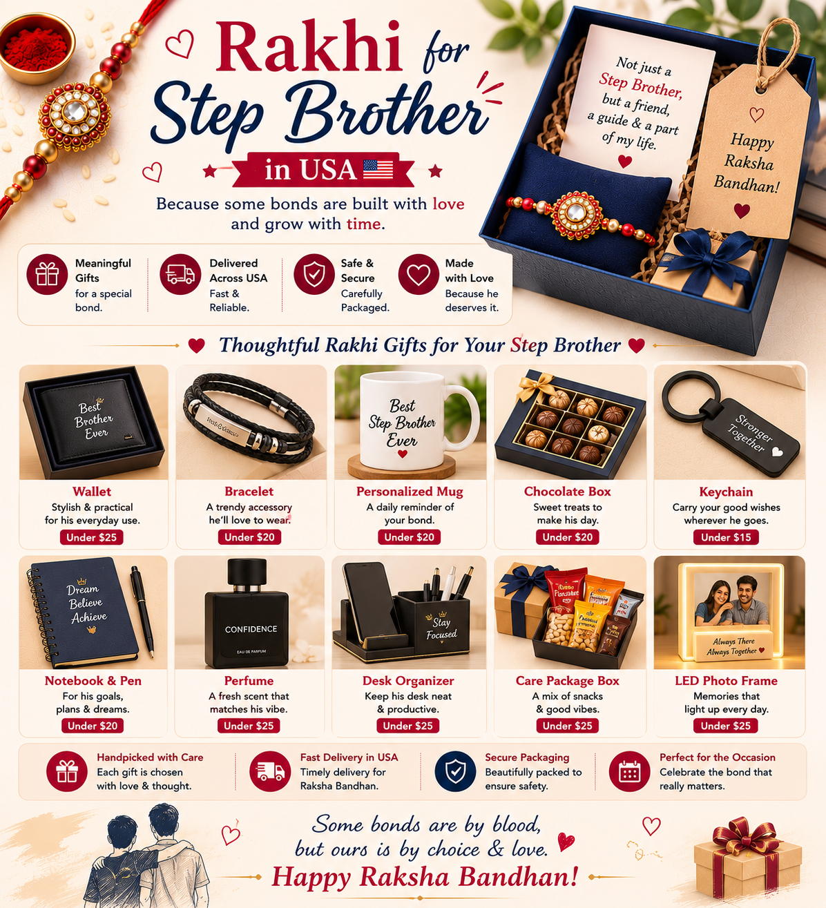 Rakhi for step brother usa