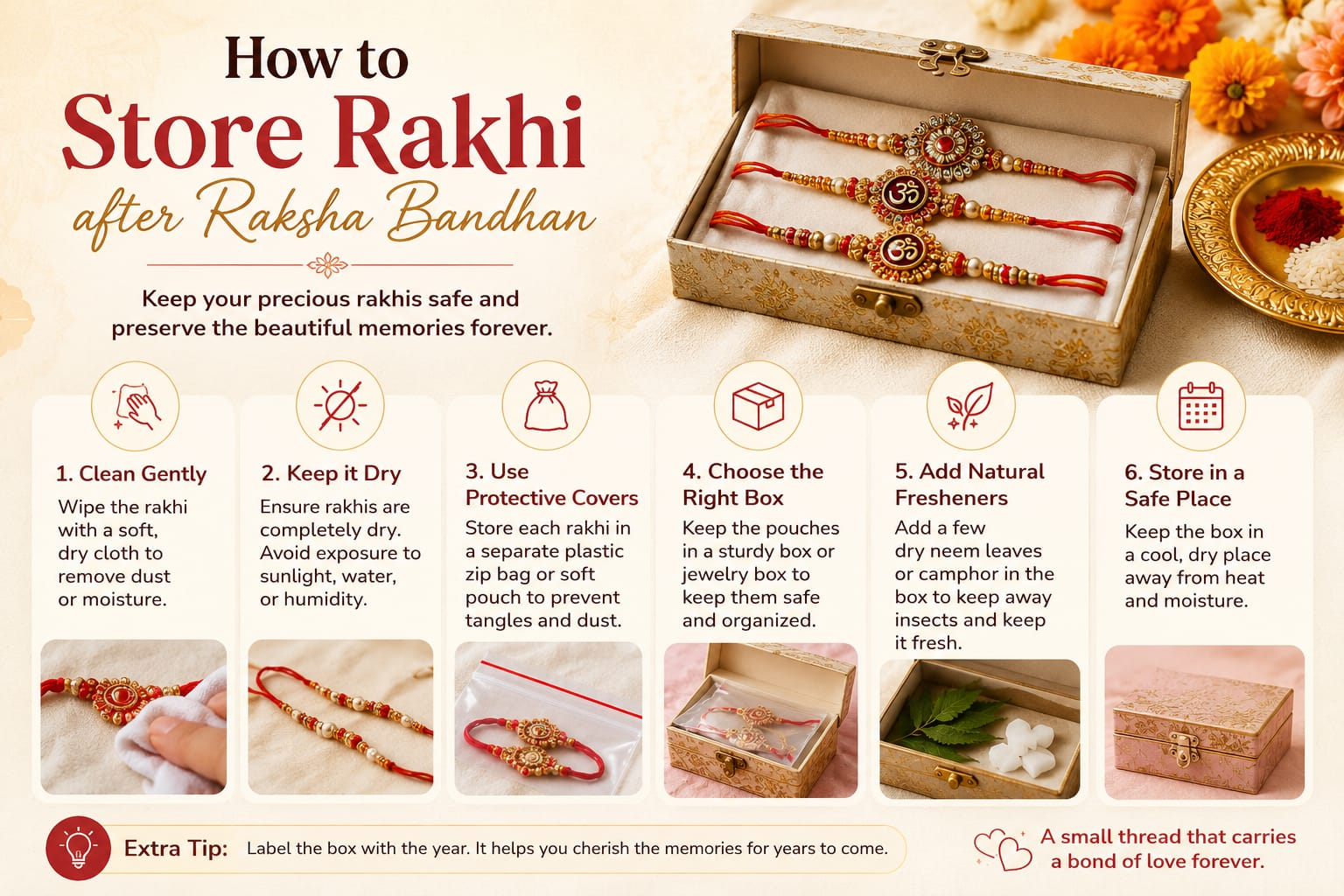 How to store rakhi after raksha bandhan