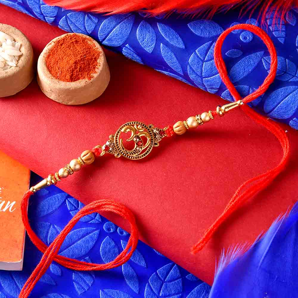 Elegant Pearl Designer Single Rakhi — image 1 of 3