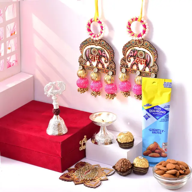 Diwali Pooja Set with Ferrero & Almonds